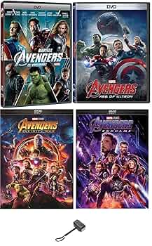 The Avengers Complete 4 DVD Movie Set Includes Avengers